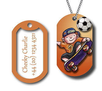 logo-2-go's ID-tags aren't just cool and beautiful to look at, they are also very practical! Customised with important information they enhance your kid's safety.