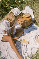 Luxury Summer Content Creator Having Picnic