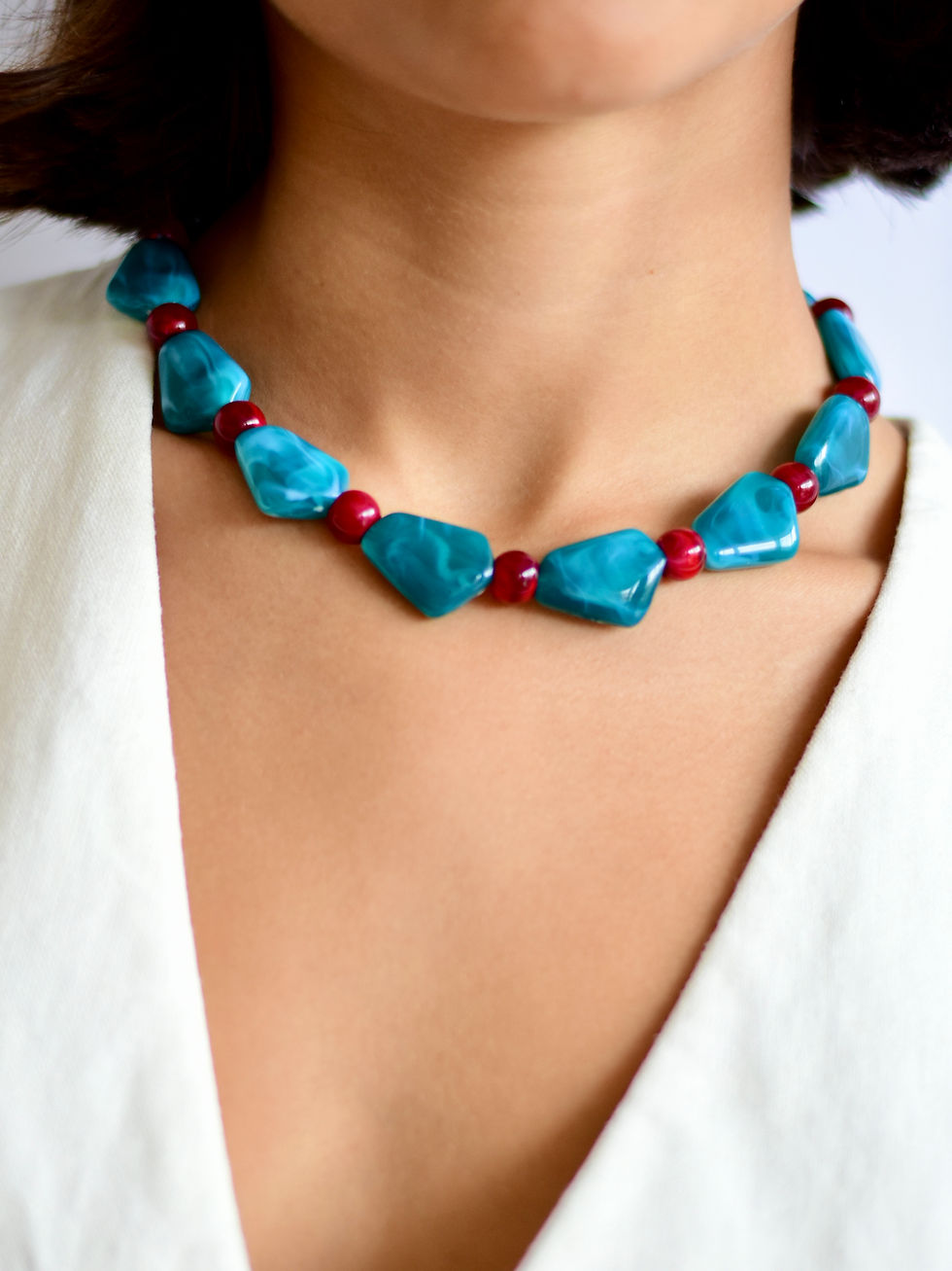 Miniatura: Collar Magna turquesa
