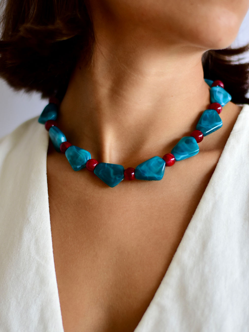 Miniatura: Collar Magna turquesa