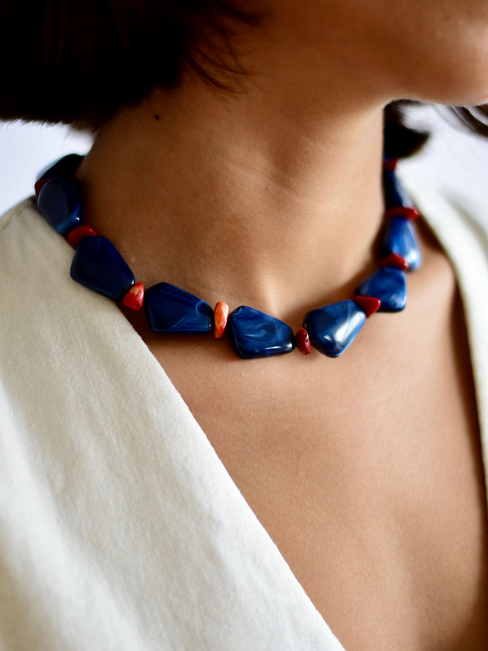 Miniatura: Collar Magna azul