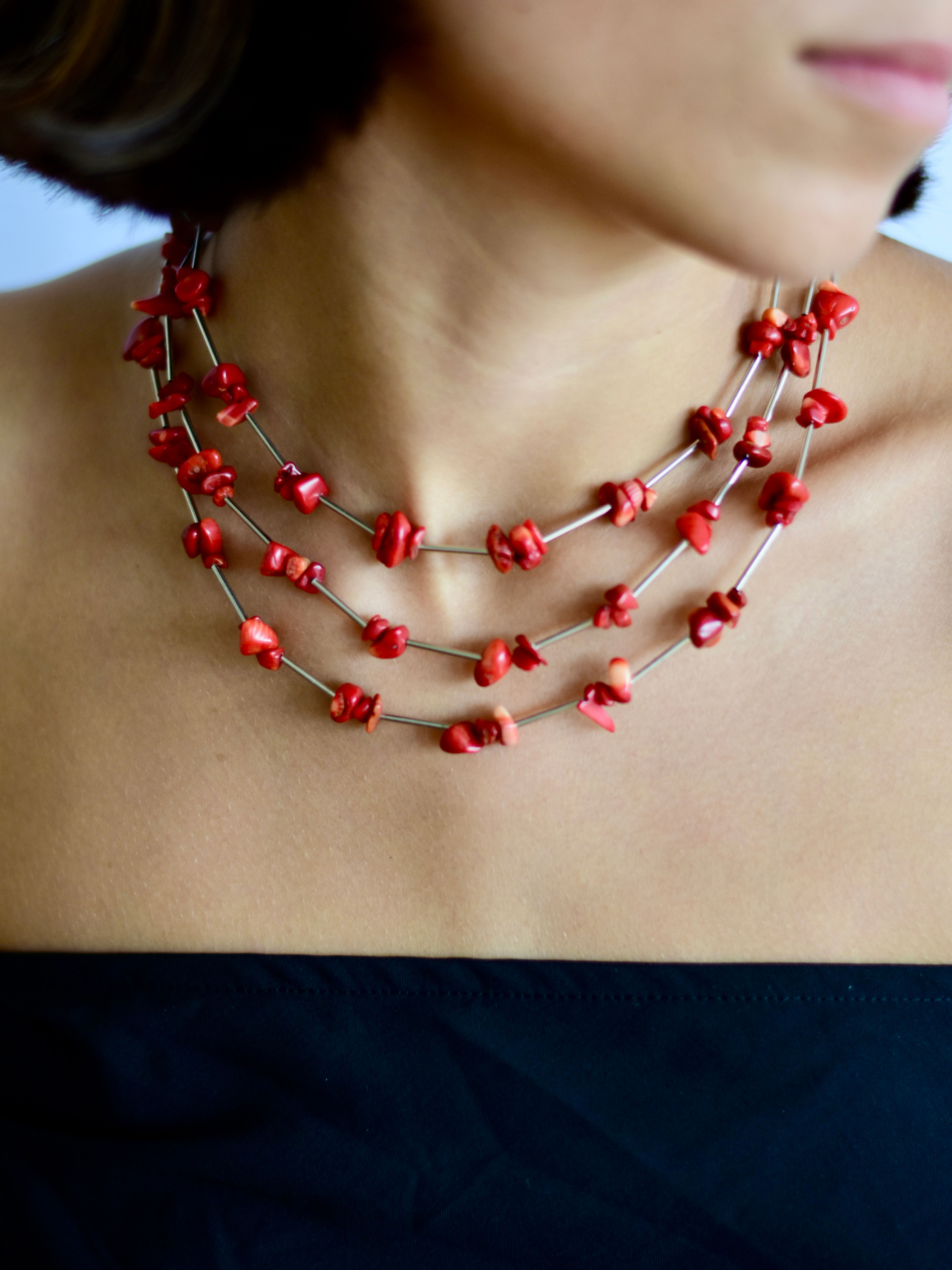 Collar Ocaso plateado