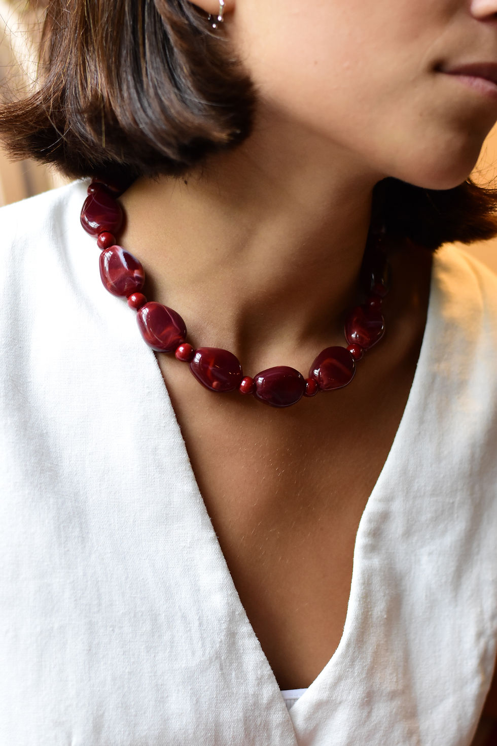 Miniatura: Collar Carlota bordo