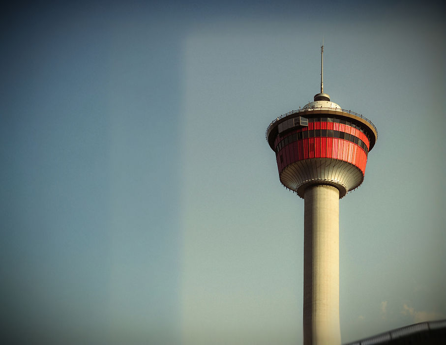Banner with Calgary Tower and five star Google My Business reviews highlighting trusted anxiety treatment in Calgary. Therapists specializing in anxiety offer anxiety disorder treatments for social anxiety symptoms, phobias and fears, and feeling overwhelmed.