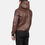 Thumbnail: Bouncer Biz Brown Leather Bomber Jacket