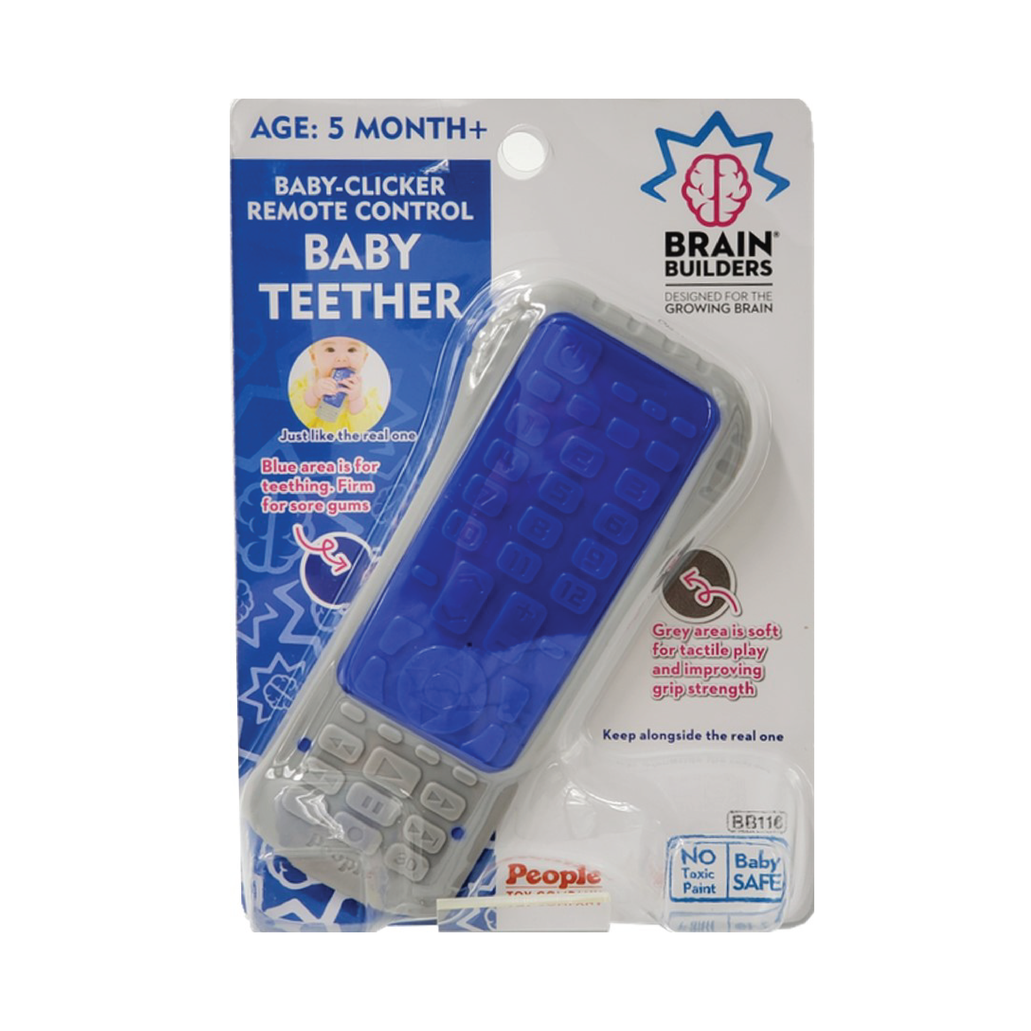 People Brain Builders® - Baby Clicker Remote Control Baby Teether