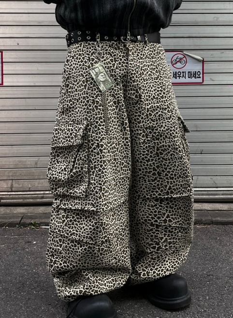 섬네일: 카모 호피 하트 바지