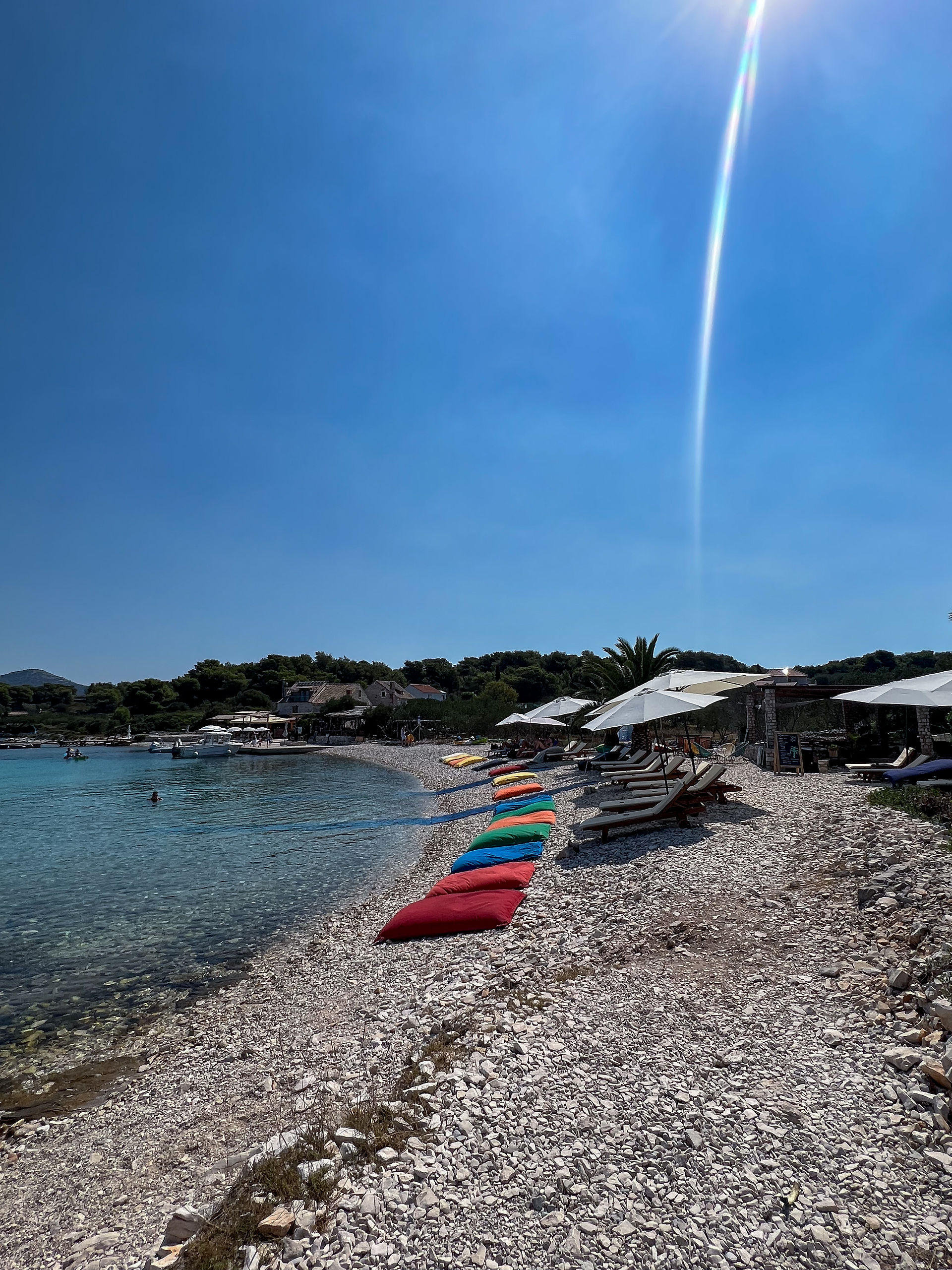 Pebble beach adjacent to Mlini Beach