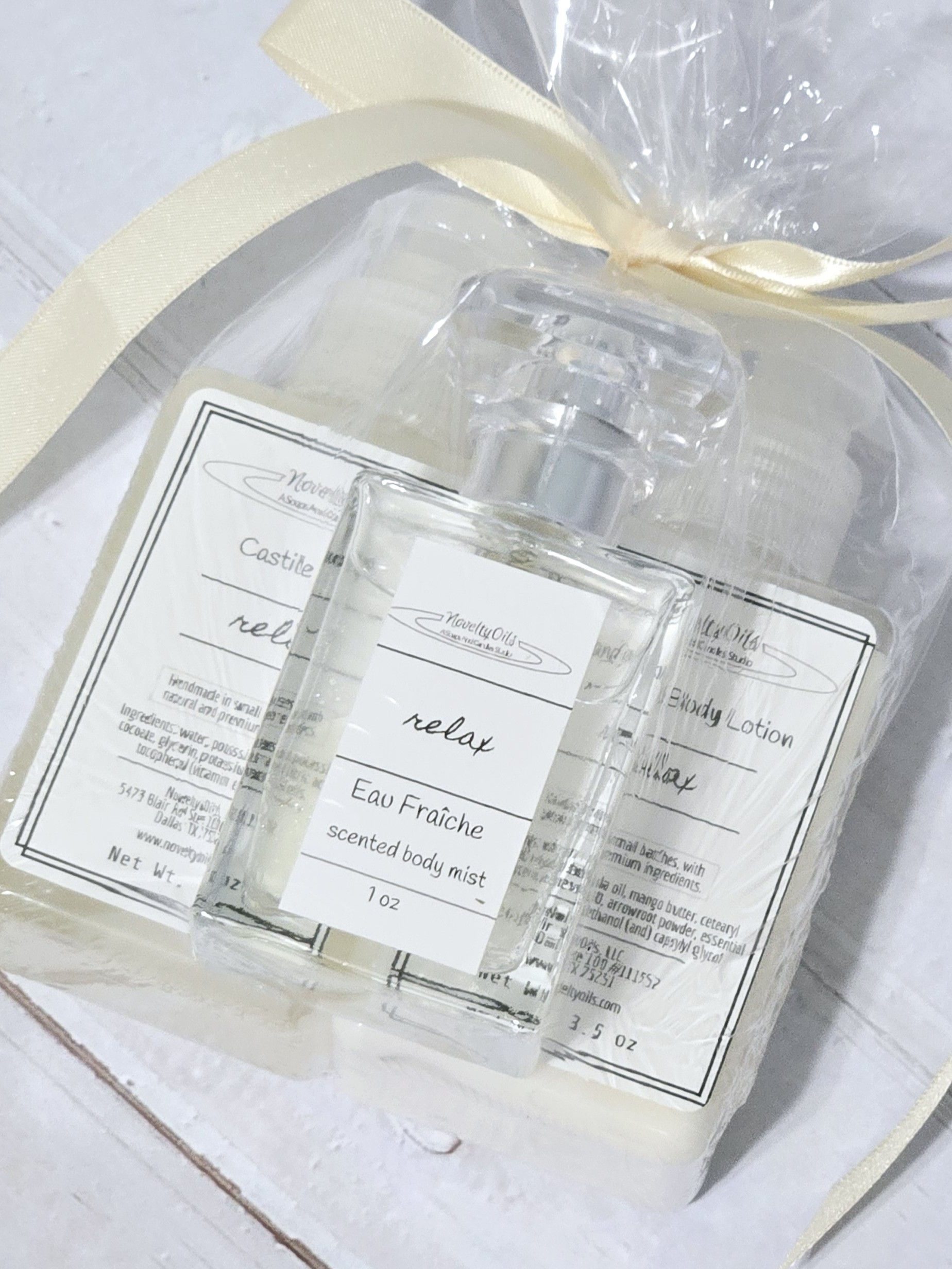 Soap, Lotion, and Perfume Mist: Trio Self-Care Gift Set
