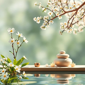 A beautiful background depicting the spring season for a luxury relaxation spa.jpg