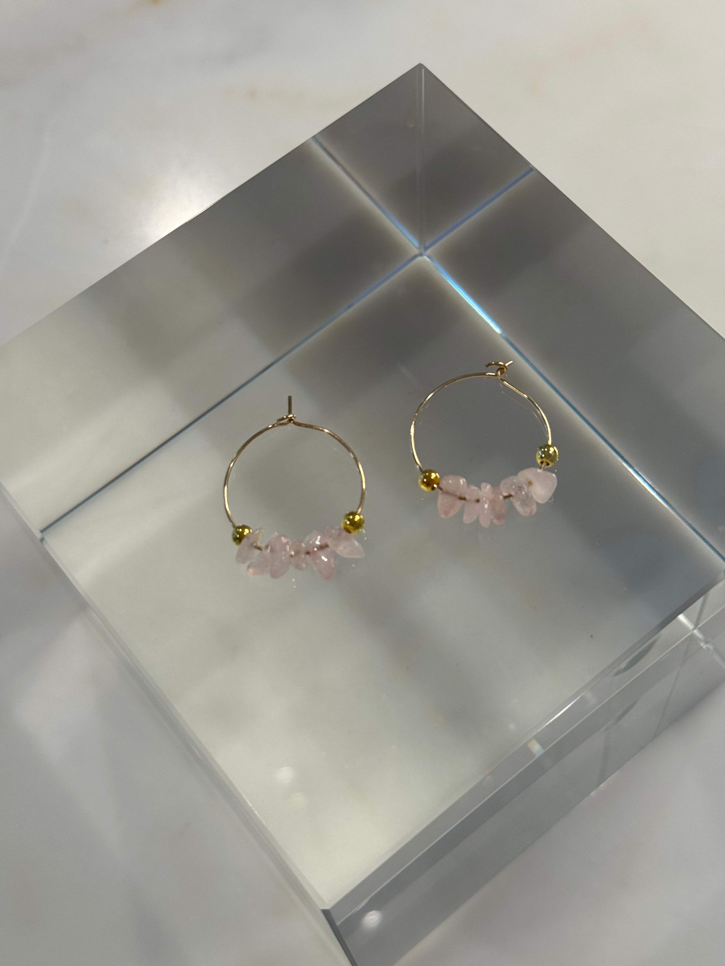 Rose Quartz Earrings