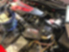 Mobile ECU remapping on a Honda engine using K-TAG.