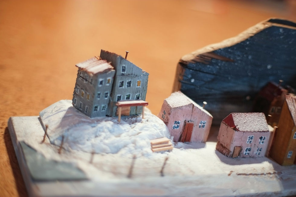 Miniatura: Zimní vesnička
