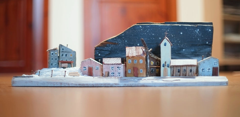 Miniatura: Zimní vesnička