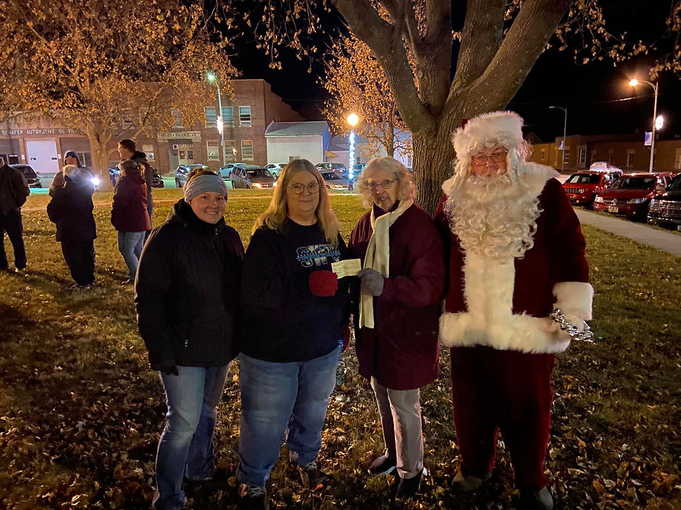 Villisca Community Christmas Tree and Santa Visit.