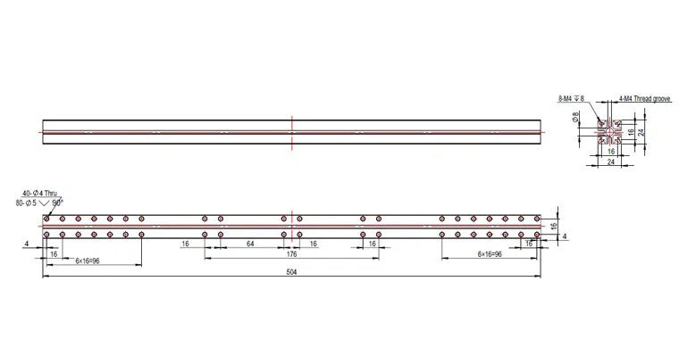 縮圖：Makeblock 方形樑 2424