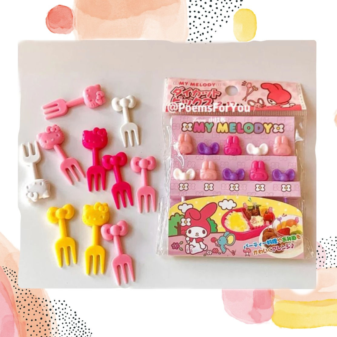 My melody fruit fork