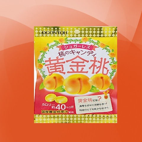 Ogontoh Sugarless peach candy Oishii Japan Snacks