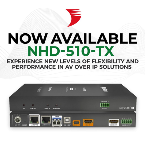 Now Available! The NHD-510-TX, WyreStorm’s most versatile encoder yet, is here!