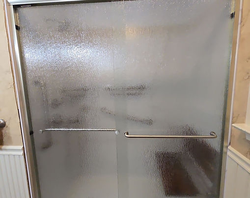 1493: (AIP) Augusta Calacatte Smooth Finish Shower Remodel