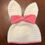 Thumbnail: Baby bunny beanie with bow