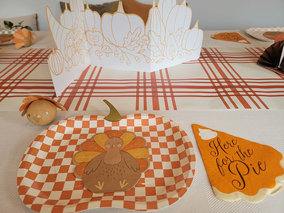 Little Turkeys Tablescape