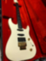 Thumbnail: Fender Custom Shop Set Neck Stratocaster 1989-92 Aged Olympic White - Gold