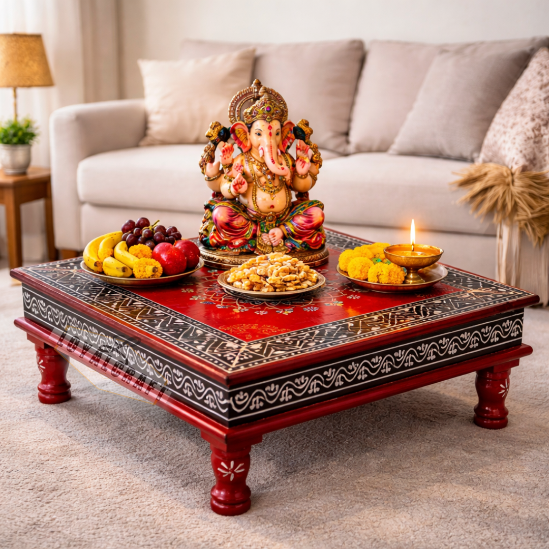 LoyalCraft pooja Chowki 