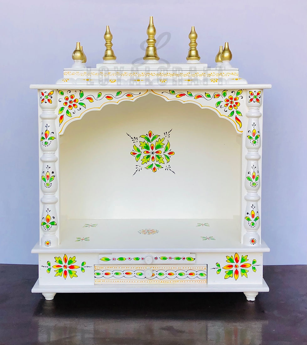 White Painting home temple