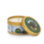 Aroma from the Galilee- 24 hrs.Travel tin olive oil candle-open lid- Gifts from Galilee