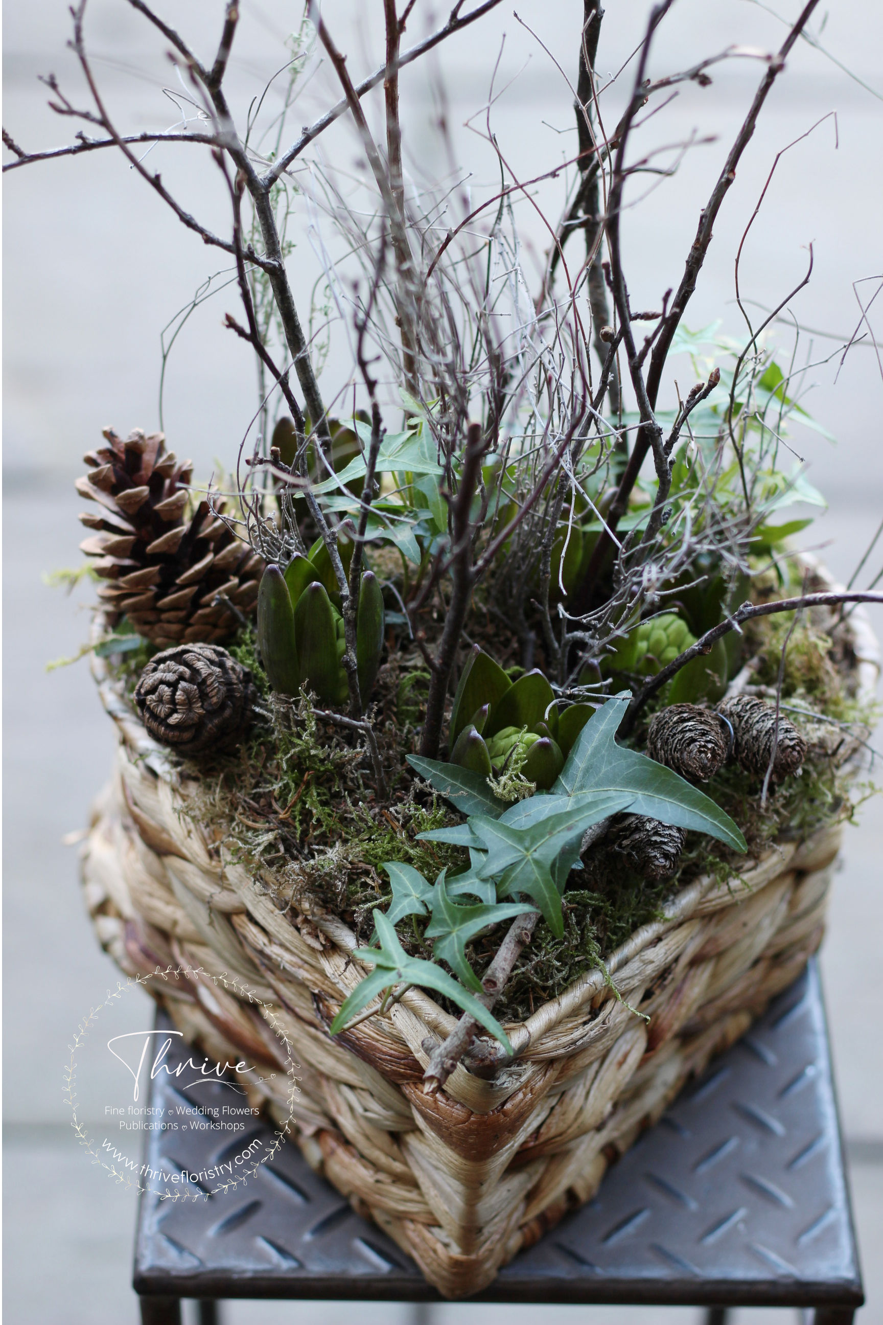 Spring Bulb Heart Basket