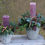 Thumbnail: Frosted plum candle arrangement