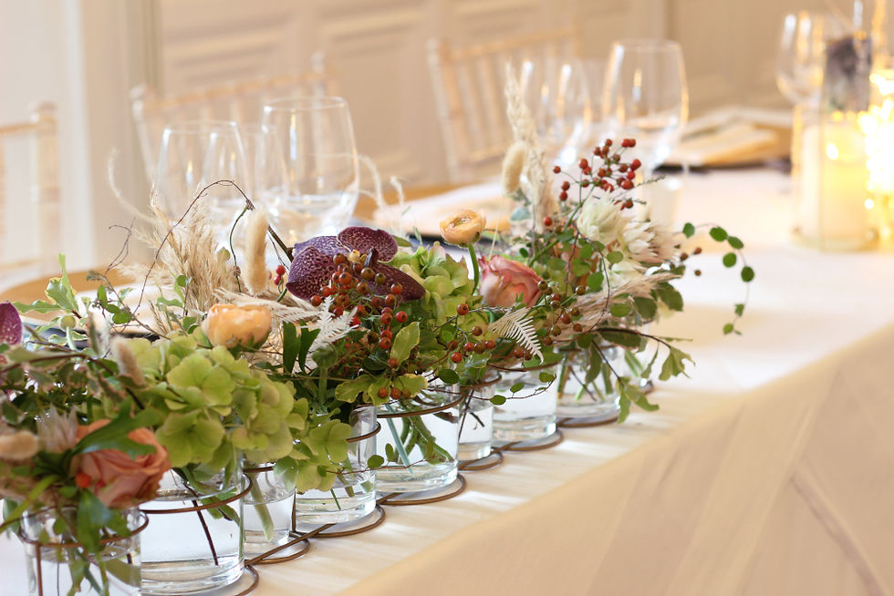Thumbnail: Metal & Glass Container / Florals