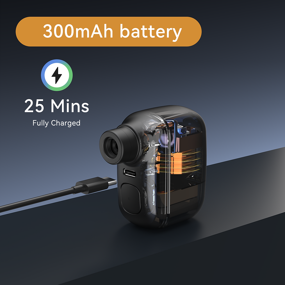 Thumbnail: AIRBANK AS100 Mini Portable Bicycle Pump Rechargeable Air Inflator 100PSI Type-C