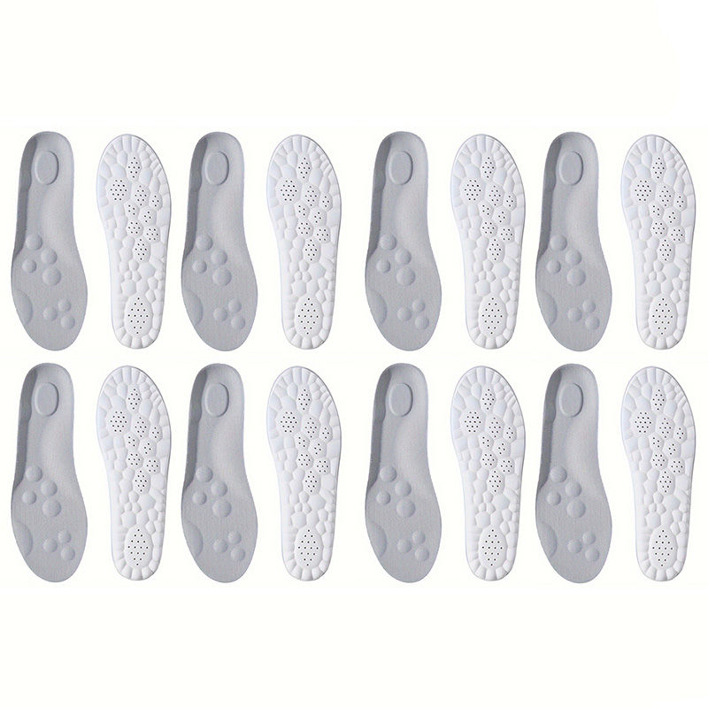 Thumbnail: 1Pair/2Pairs/4Pairs High Elasticity Latex Sport Insoles Soft Shoe Pads Arch Supp