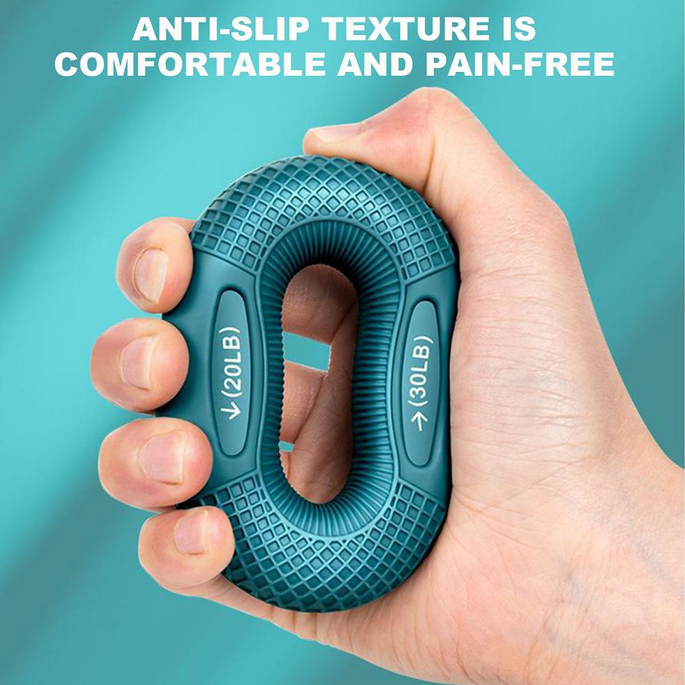 Thumbnail: Silicone Finger Gripper Ring Hand Muscle Strengthener Ring Wrist Finger Trainer 