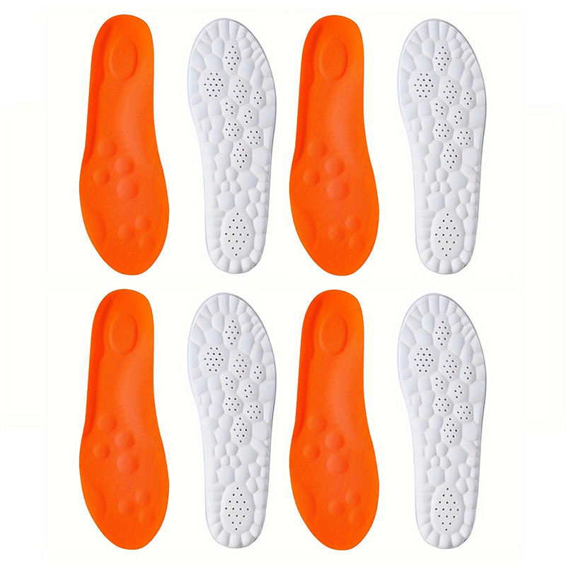 Thumbnail: 1Pair/2Pairs/4Pairs High Elasticity Latex Sport Insoles Soft Shoe Pads Arch Supp