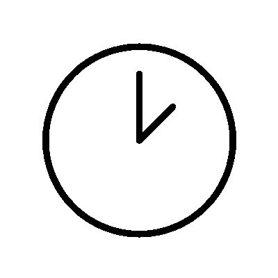 A GIF featuring a running clock indicating the speed of rapid e-learning content development