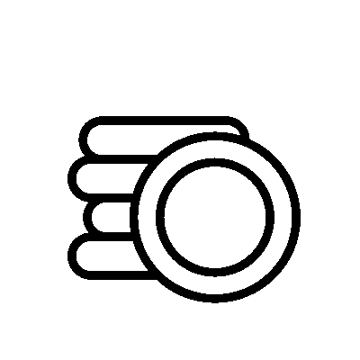 A GIF featuring a stack of coins with one coin positioned at the side of the stack