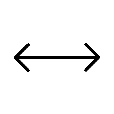 A GIF featuring an arrow expanding sideways to indicate flexibility & scalability of rapid elearning services