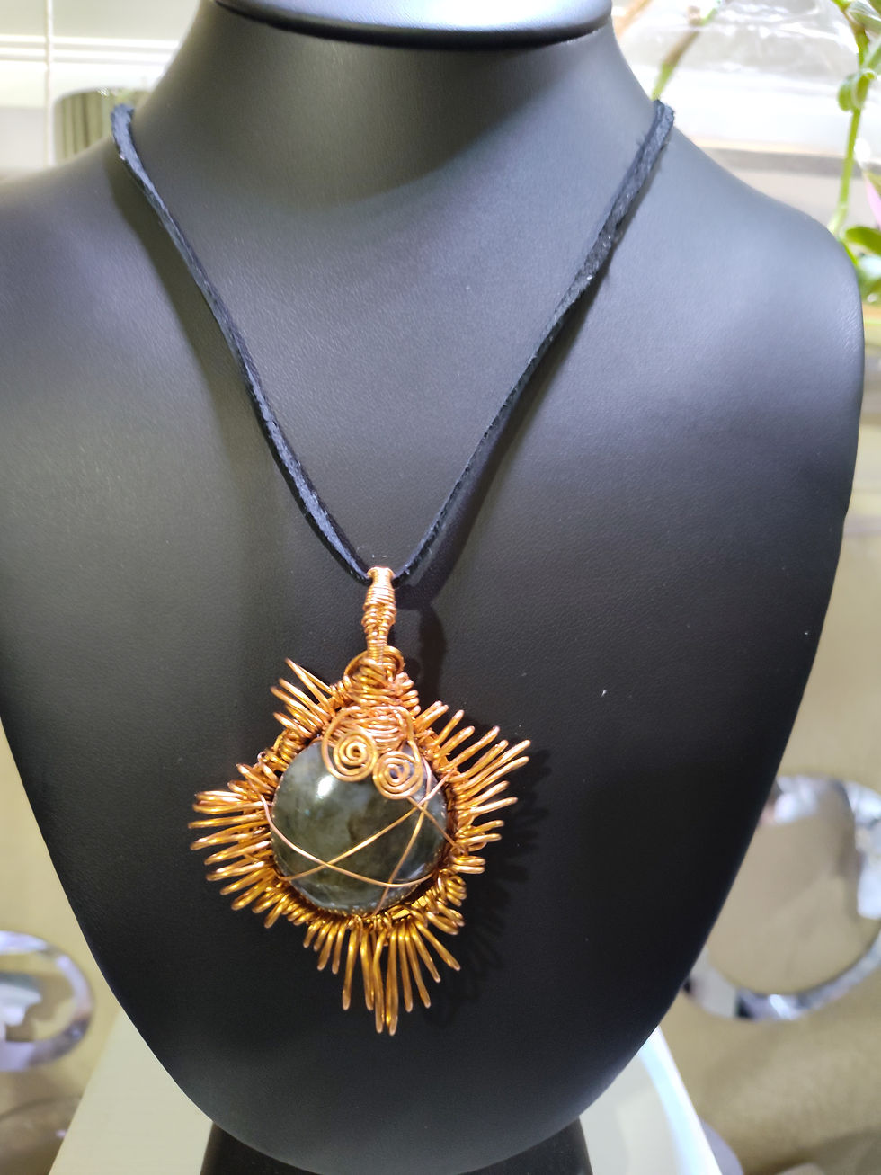 Sun of Transformation Labradorite pendant.
