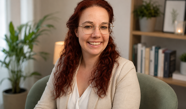 Marjolein Loomans, trauma-informed and neuroaffirming online psychologist