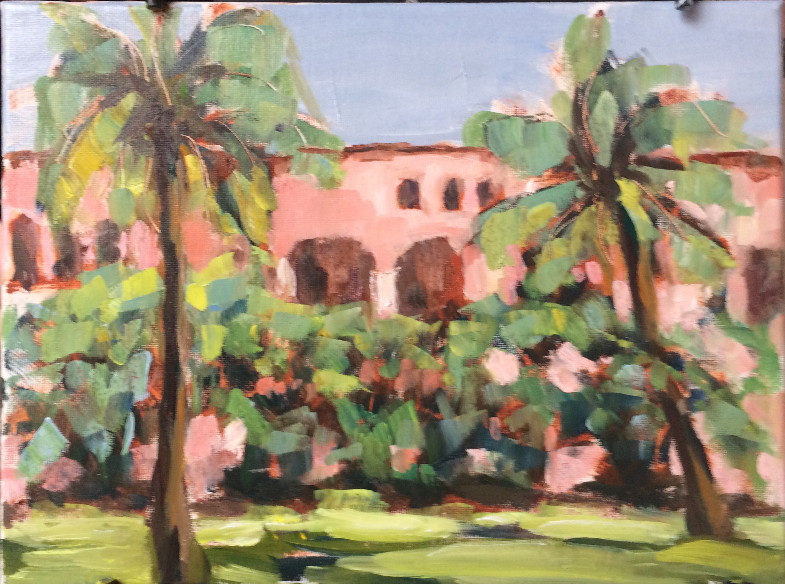 Boca Raton Resort Courtyard oil