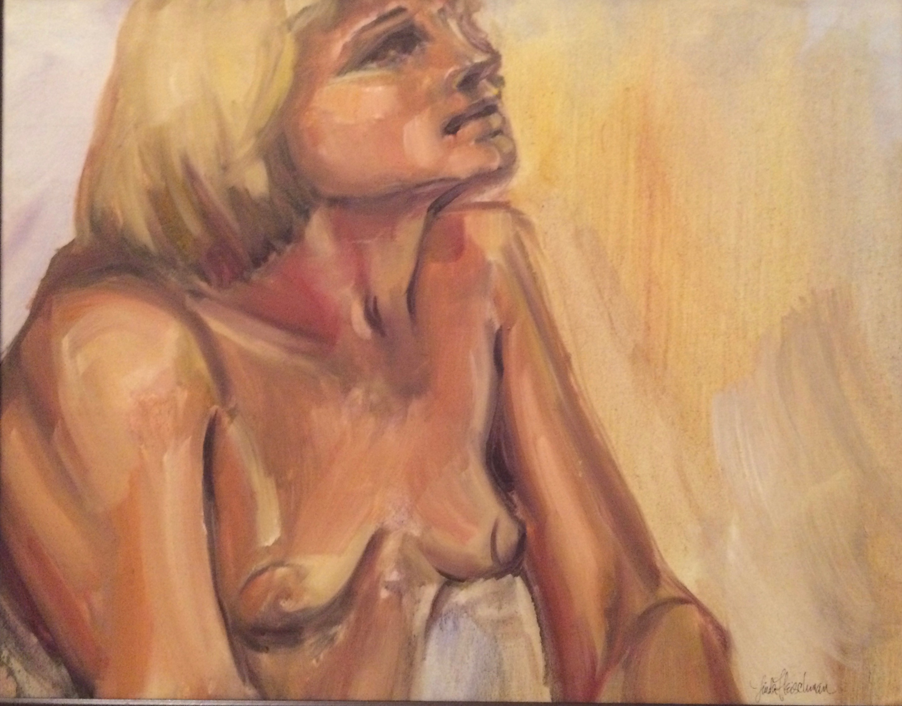 Patty oil 31w"x25h"