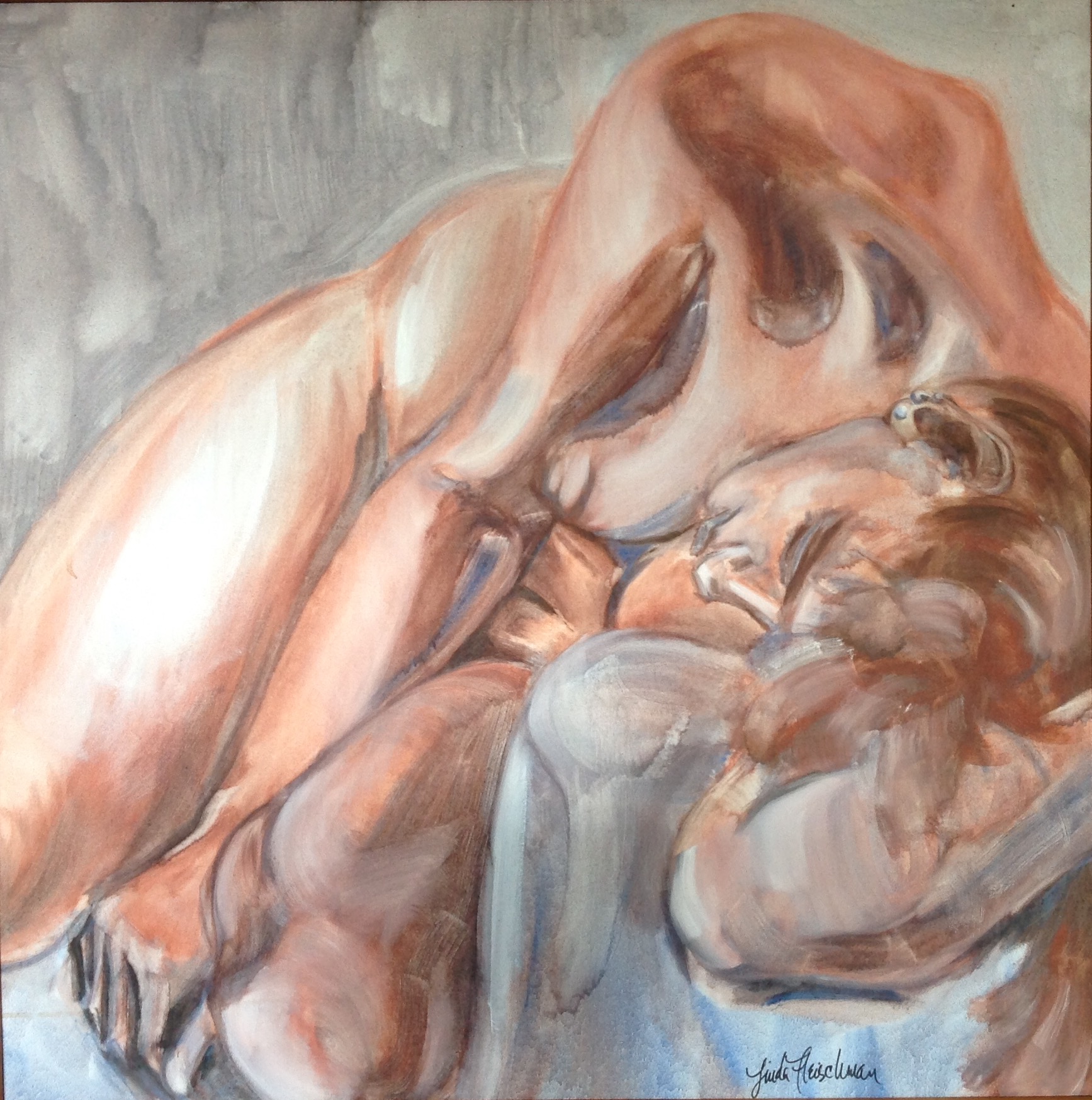 Sharon oil 36h"x36w"