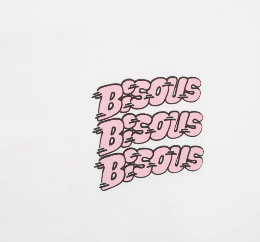 Thumbnail: T- shirt Bisous Skateboard Pablo White