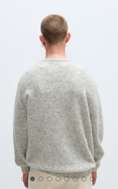 Miniature : Pull American Vintage Vitow Gris clair chine