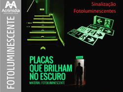 PLACAS EM PVC FOTOLUMINESCENTE