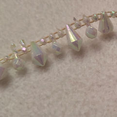 Teardrops moulded on thread with an AB finish