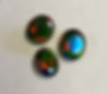 Black Fire Round Faceted Cultured Opal 6mm
